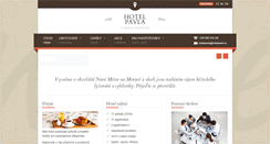 Desktop Screenshot of hotelpavla.cz